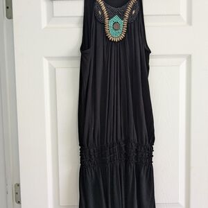 Max Studio Beaded Sundress/Beach Coverup Size Large